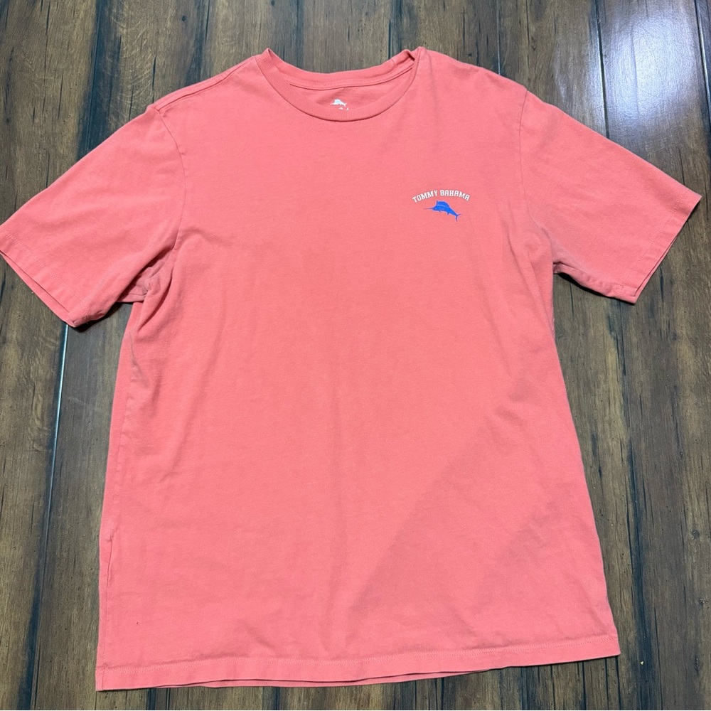 Tommy Bahama Men’s Crew Neck T-shirt Starting Pitcher 100% cotton size M